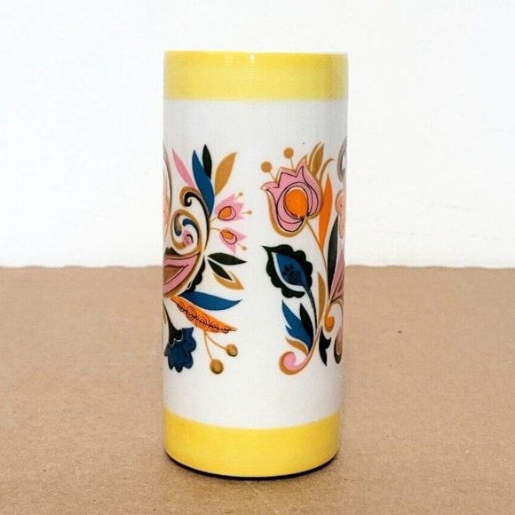 Vintage Arnart Psychodelic Smug Mugs Cups SET OF 2 Floral Paisley Print 1970's - Picture 7 of 12